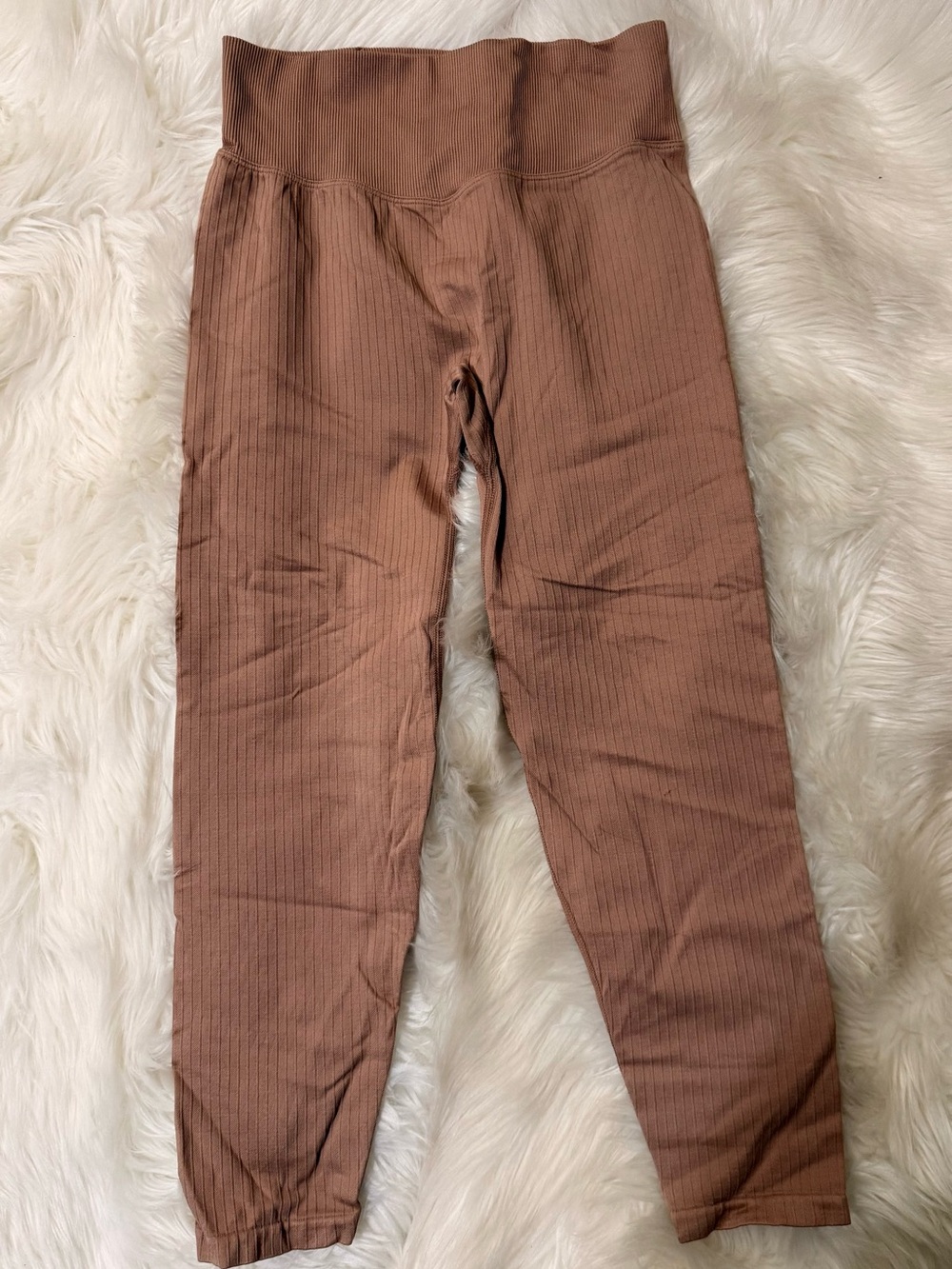 PINK Victoria's Secret Ribbed High-Waist Leggings - Brown